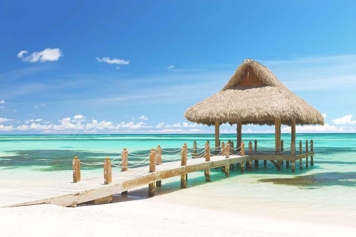 punta cana spiaggia gazebo