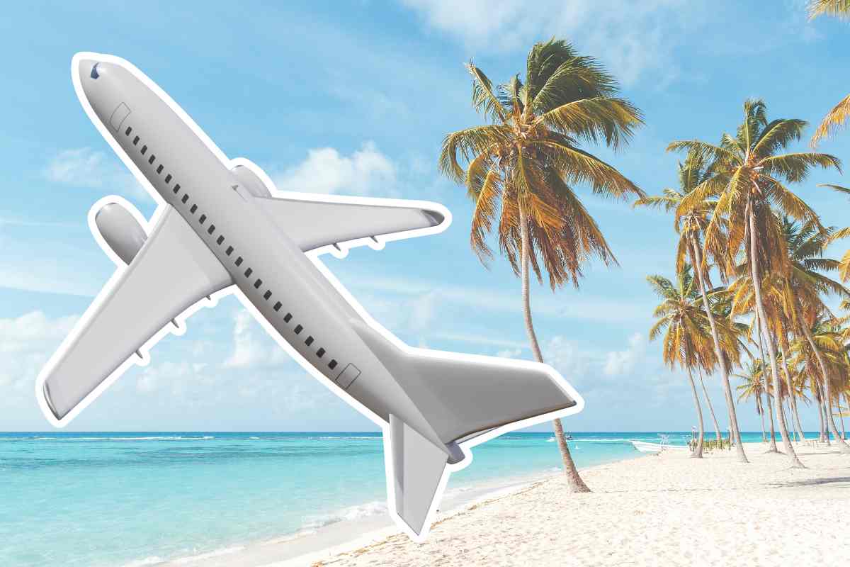 aereo spiaggia tropicale